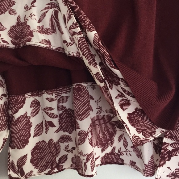 Ann Taylor Mixed Media Sweater with Floral - Picture 7 of 8